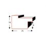 Ramka drewniana Icar DRL M 11 Błękitna, 21x30cm - 4